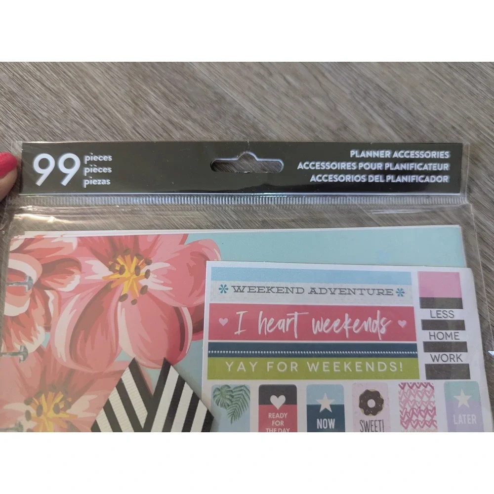 Happy‎ Planner Accessories 99 Pieces Stickers Folder Sticky Notes Paper Clip